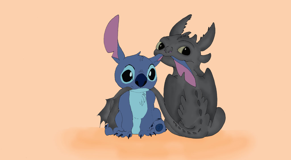 Toothless and stitch wallpaper