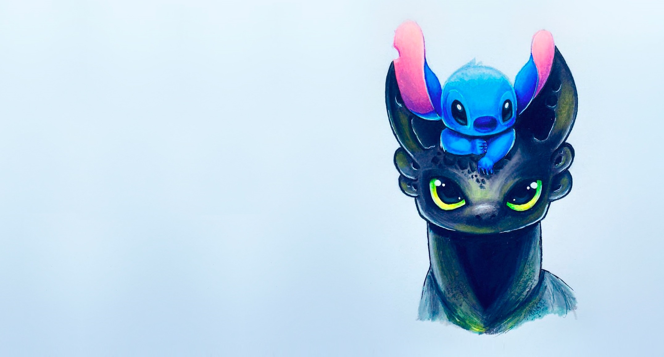 Download wallpaper figure art kids toothless childrens stitch section minimalism in resolution x