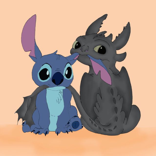 Are you more toothless or stitch cute disney drawings toothless and stitch disney drawings