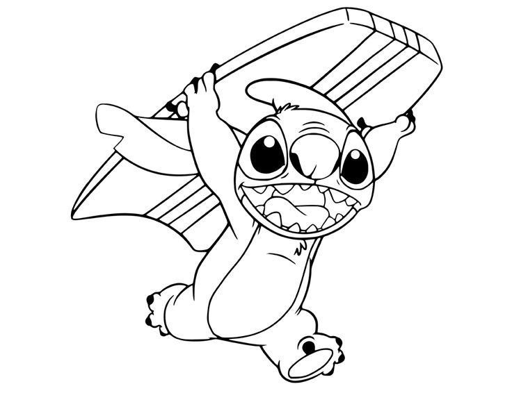 Printable stitch coloring pages pdf