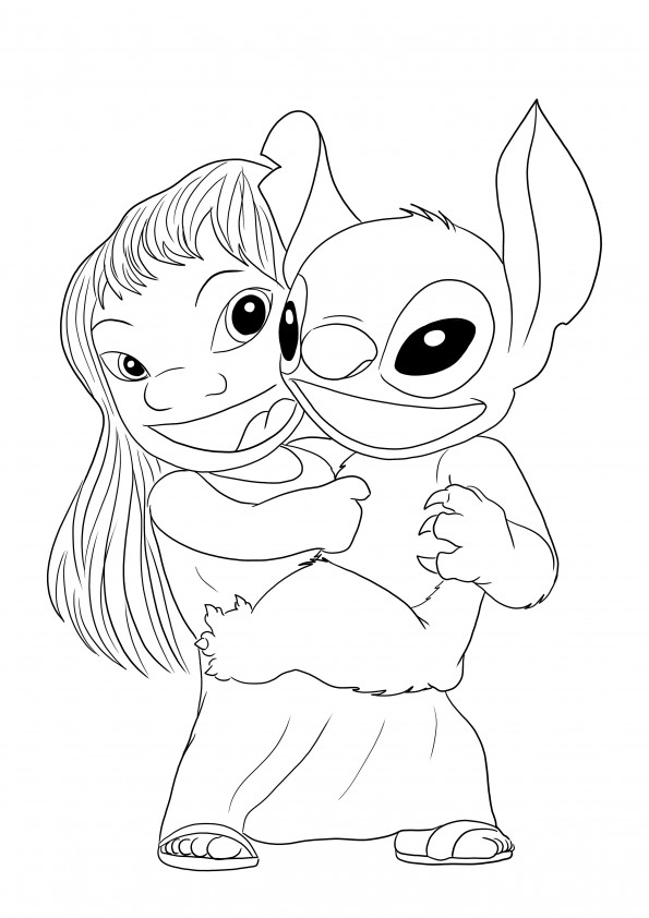 Lilo stitch coloring sheets for free printing
