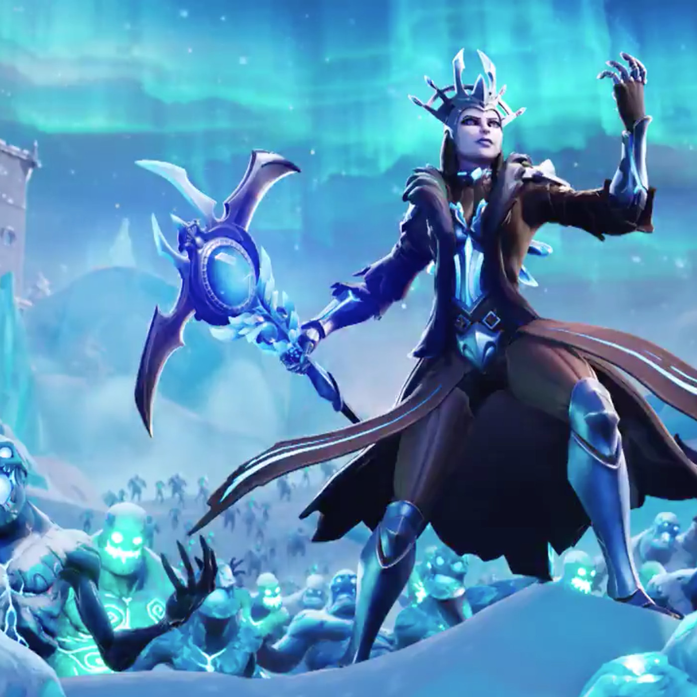 Free download fortnites ice storm eth ice king dumps blizzard on the whole x for your desktop mobile tablet explore the ice queen fortnite wallpapers elise the spider