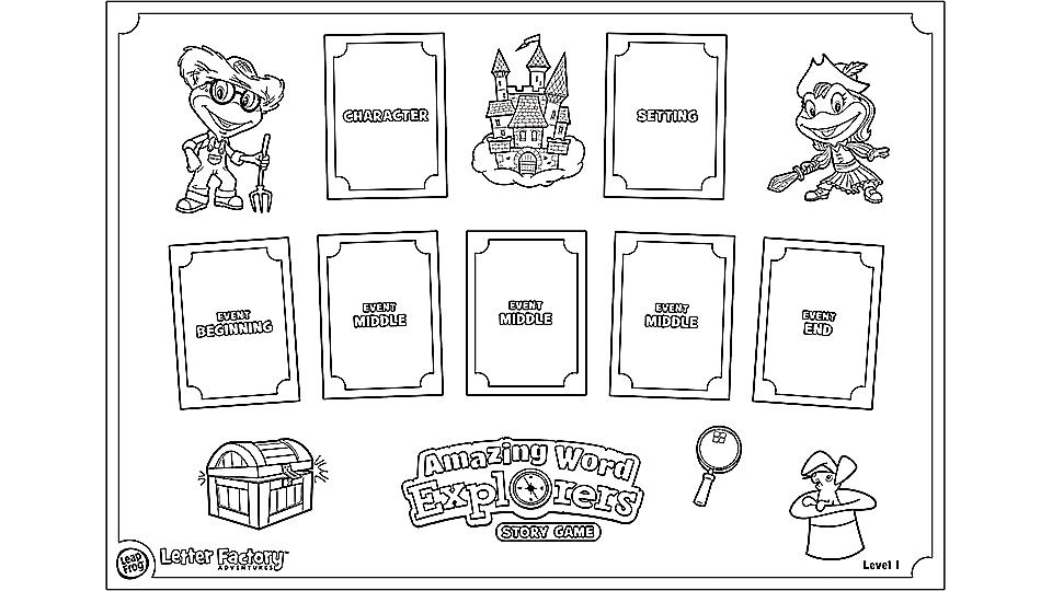 Amazing word explorers game coloring book