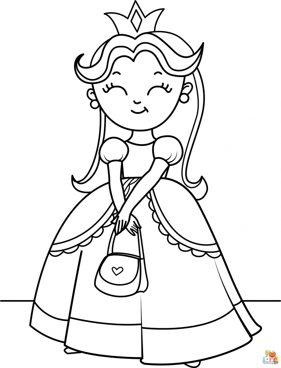Princess coloring pages for hours of entertainment