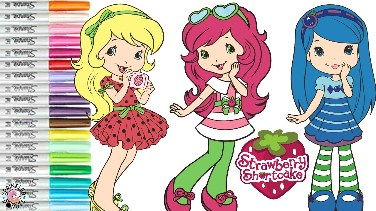 Top free printable strawberry shortcake coloring pages online