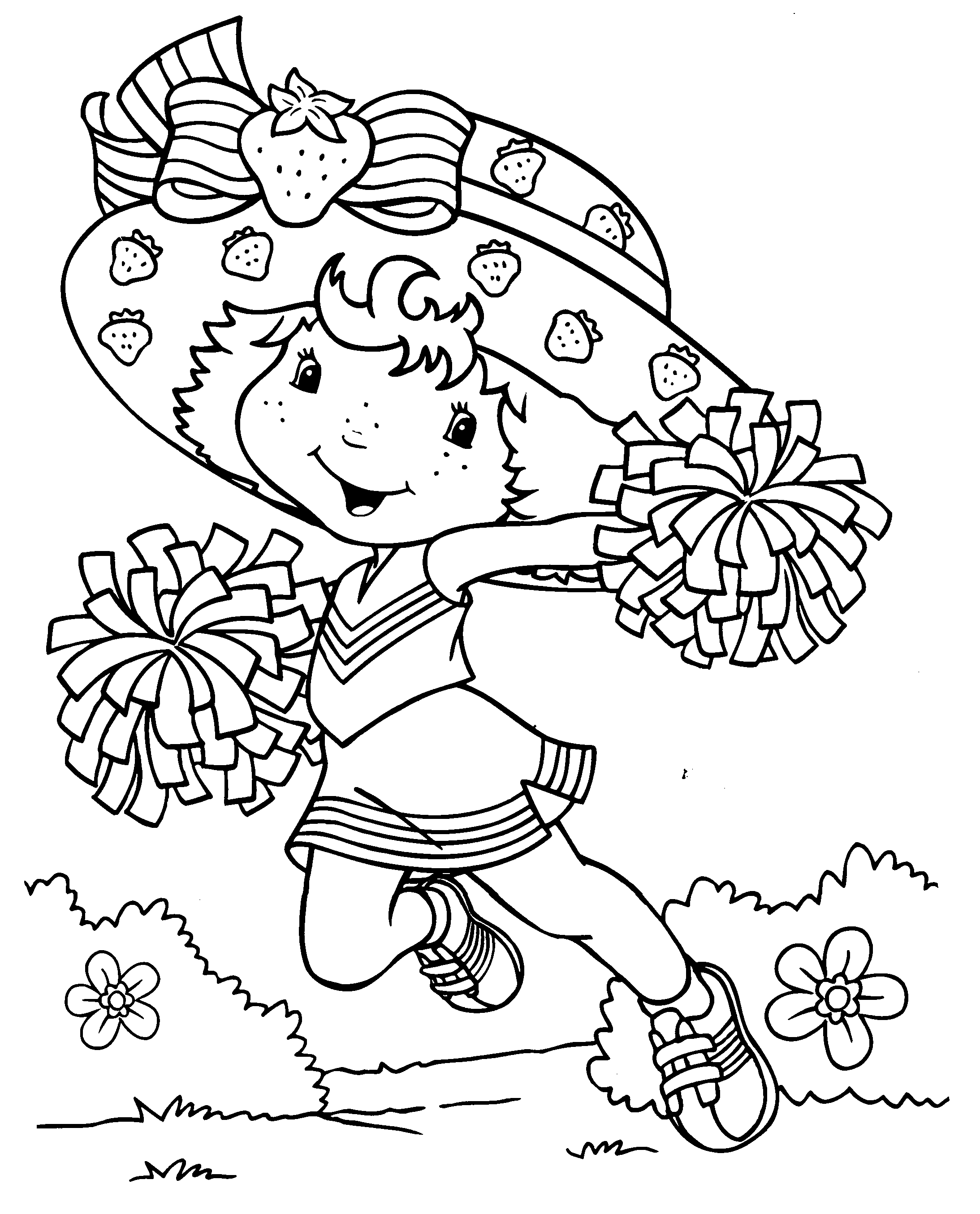 Strawberry shortcake coloring pages to download