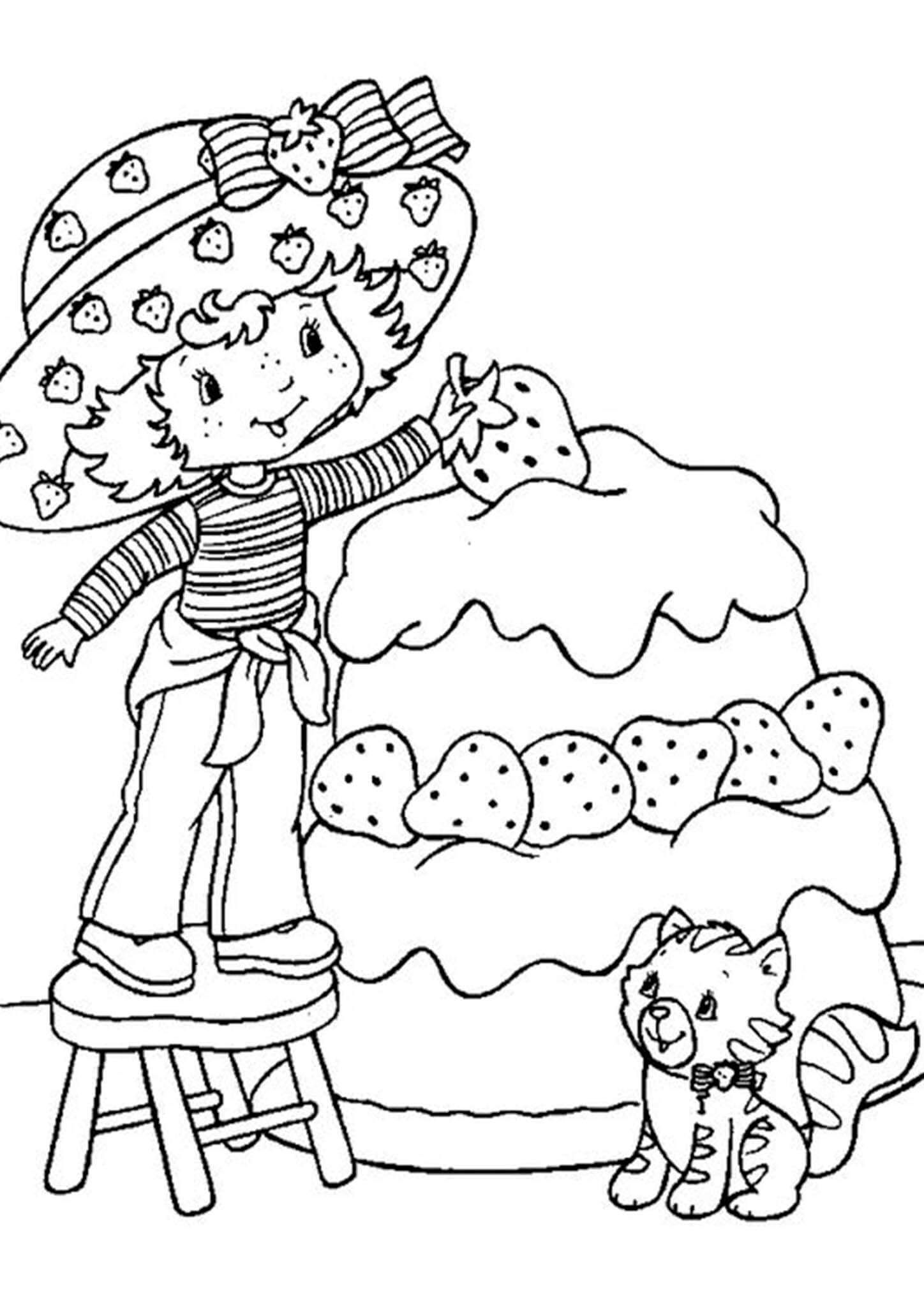 Free easy to print strawberry shortcake coloring pages hello kitty colouring pages cute coloring pages strawberry shortcake coloring pages