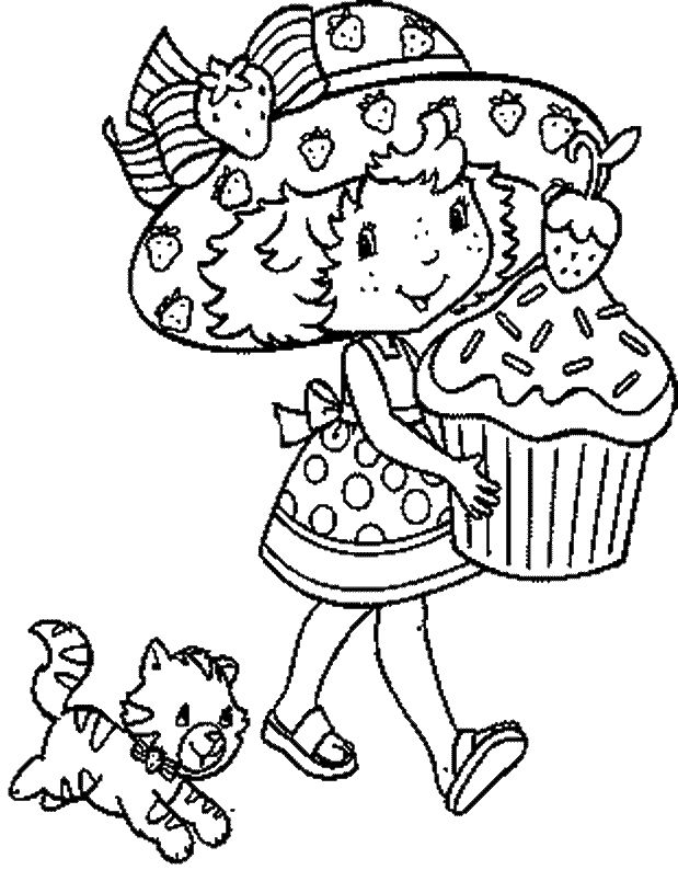 Coloring pages valentine coloring pages strawberry shortcake coloring pages cupcake coloring pages