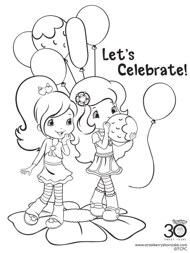 Strawberry shortcake coloring page archives