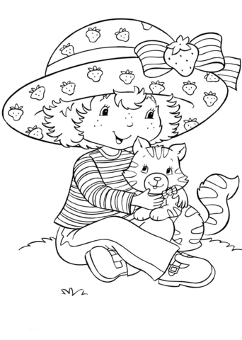 Strawberry shortcake coloring pages