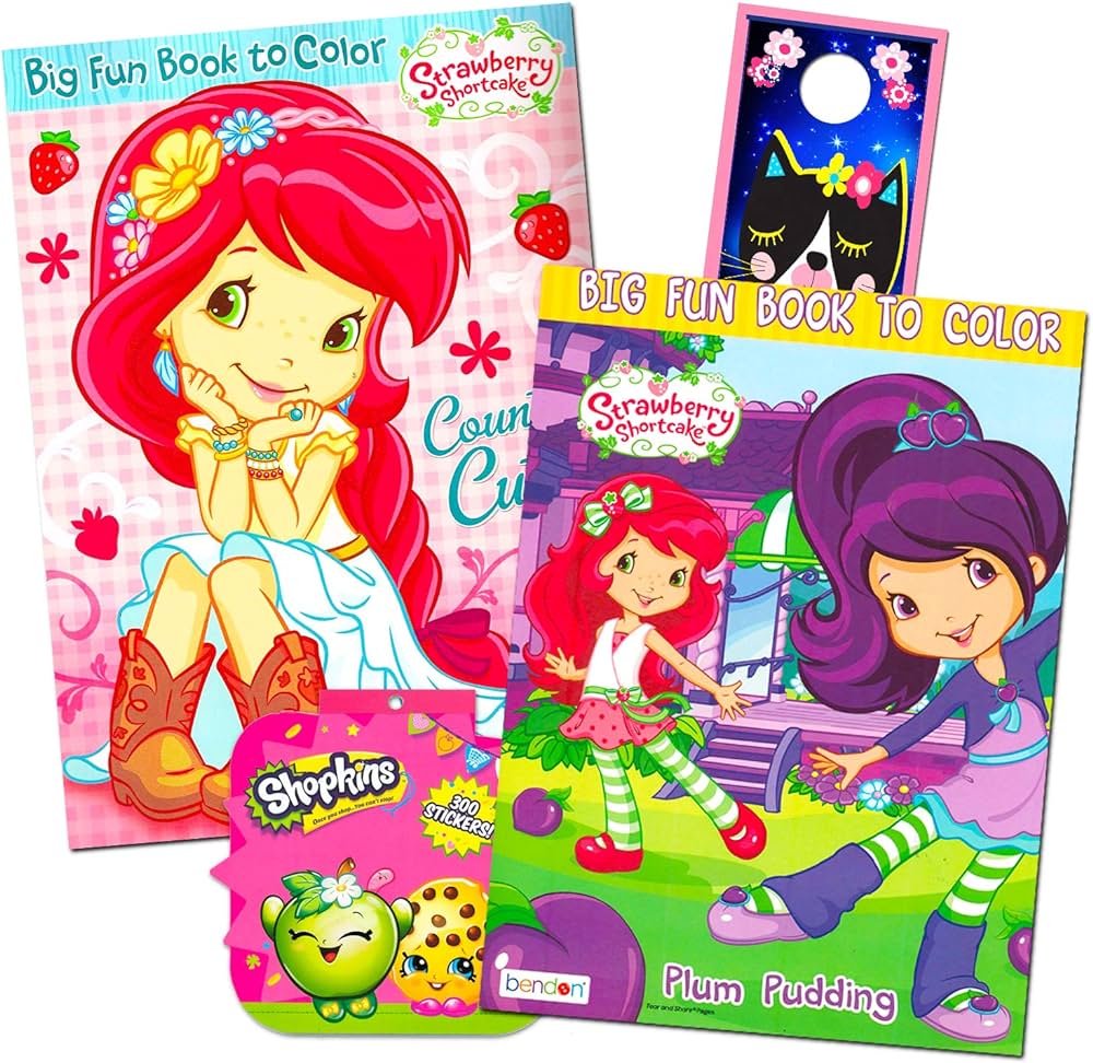 Buy strawberry shortcake giant colorg book with stickers pages onle at low prices dia