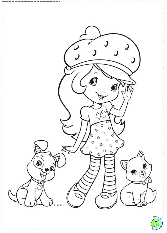 Strawberry shortcake coloring page