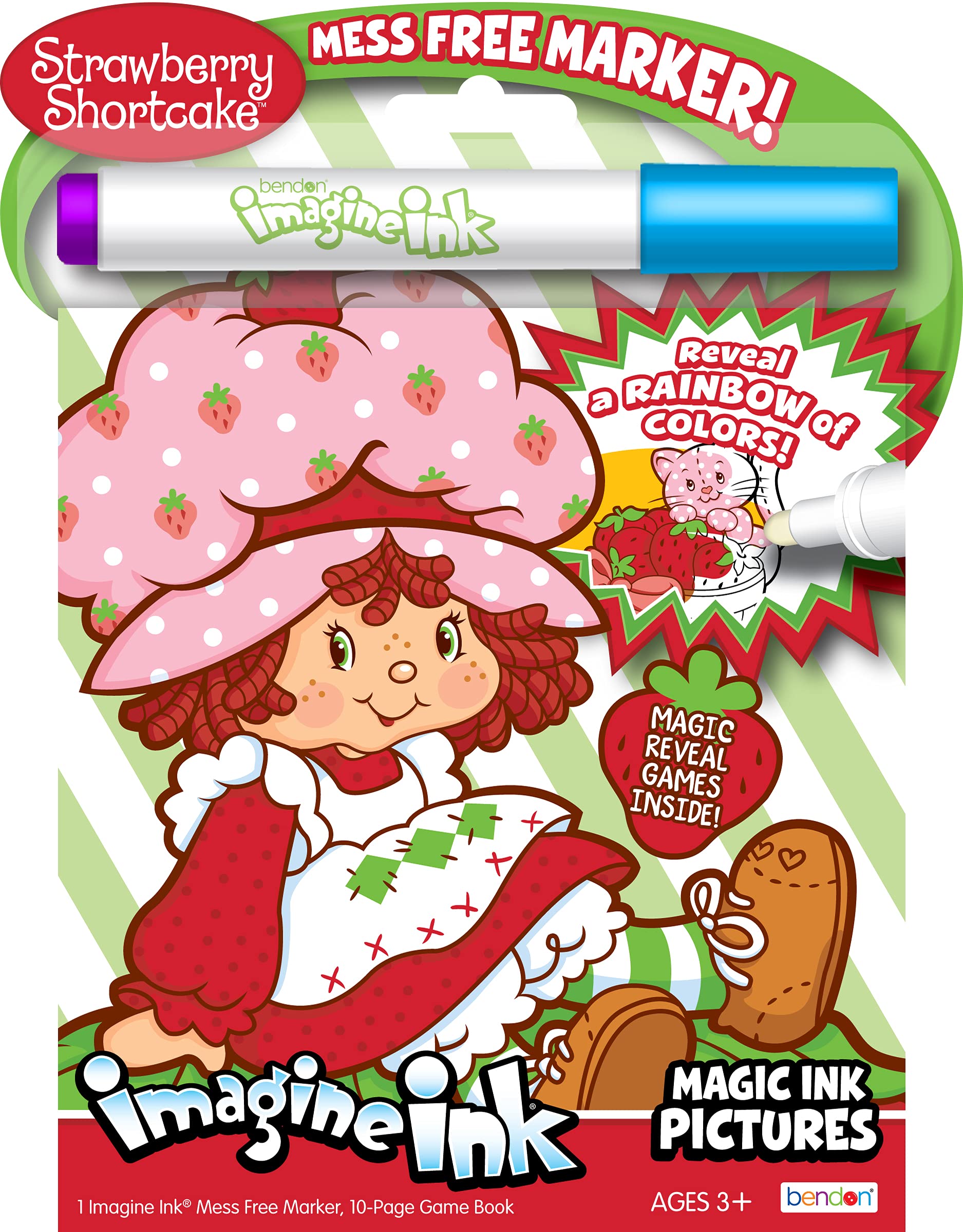 Bendon strawberry shortcake coloring book imagine ink mess free toys games