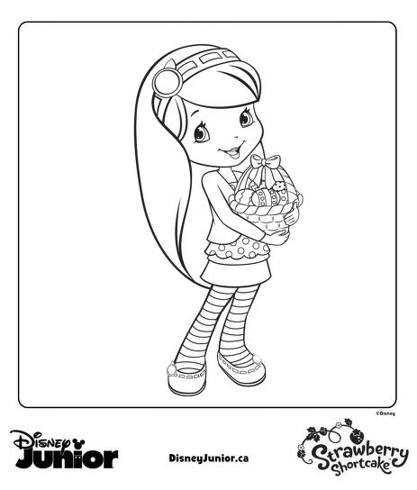 Disney junior canada strawberry shortcake coloring sheet free download borrow and streaming internet