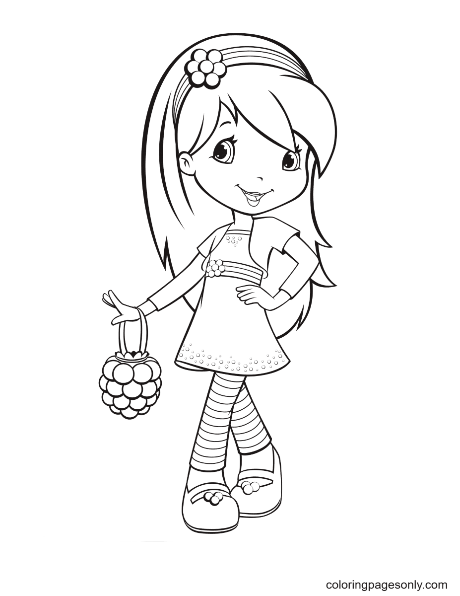 Strawberry shortcake coloring pages printable for free download