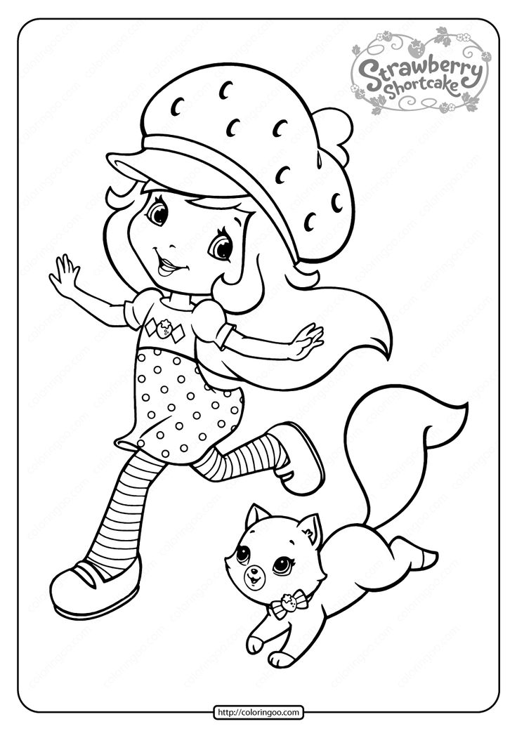 Free printable strawberry shortcake coloring page strawberry shortcake coloring pages princess coloring pages cute coloring pages