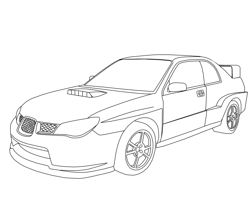 Subaru wrx sti coloring pages sketch coloring page subaru wrx race car coloring pages cars coloring pages