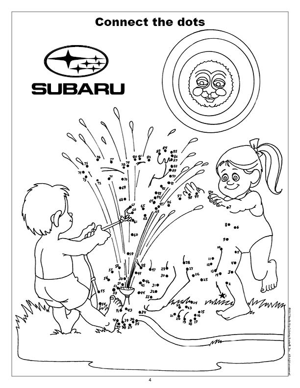 Subaru imprint coloring book