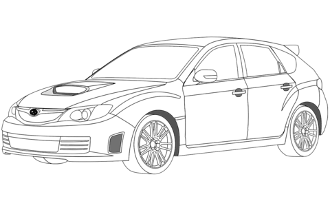 Subaru coloring pages free coloring pages