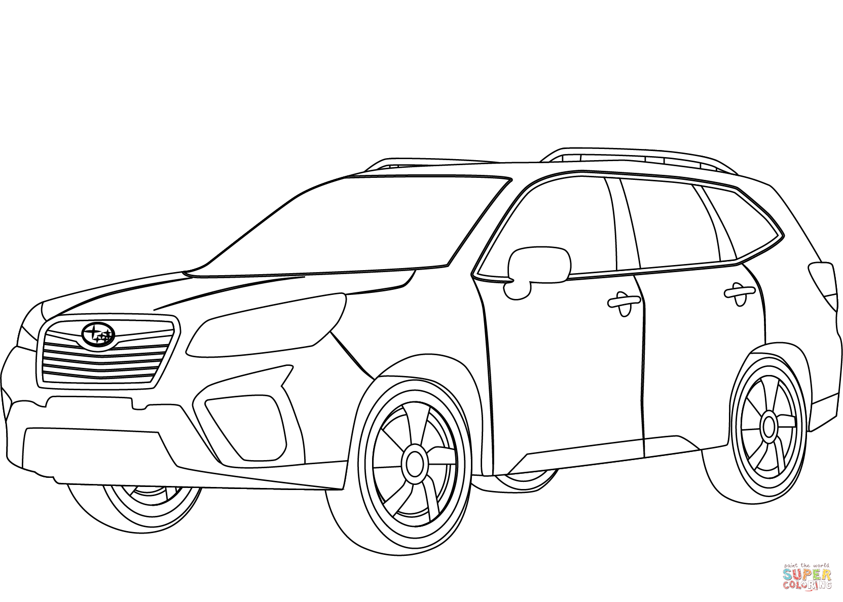 Subaru forester coloring page free printable coloring pages subaru wrx race car coloring pages cars coloring pages