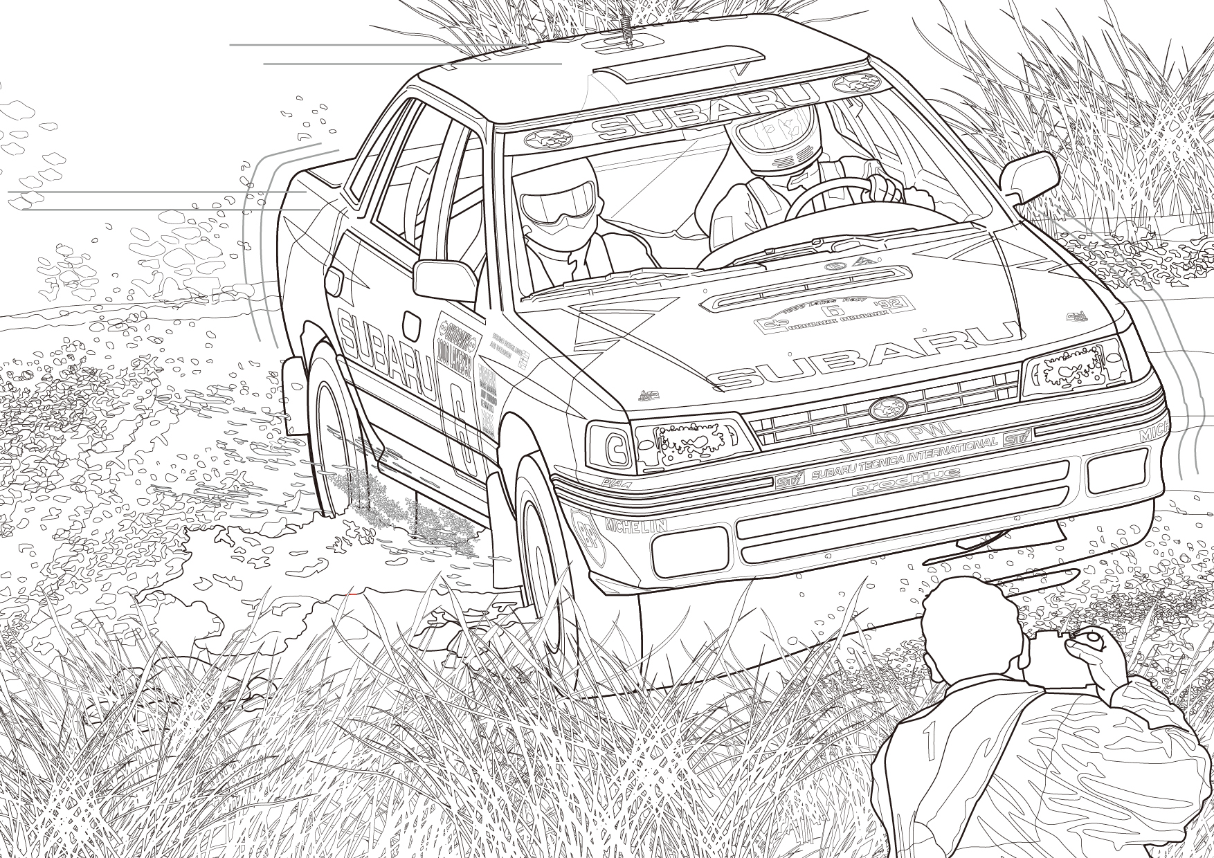 Subarus online museum offers odd concept cars coloring sheets and papercraft japanese nostalgic car