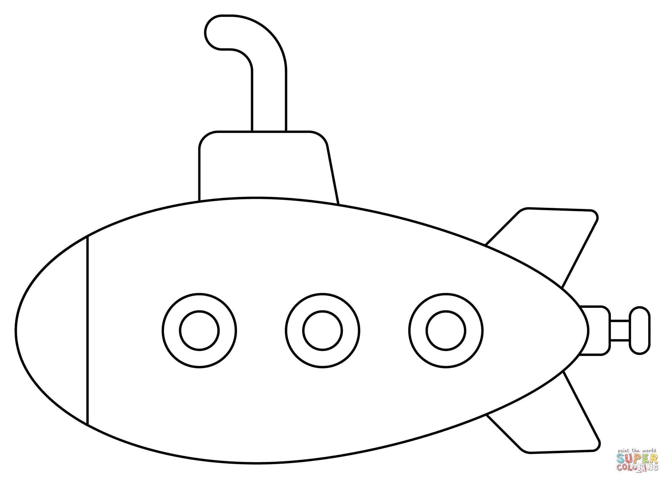 Submarine coloring page free printable coloring pages
