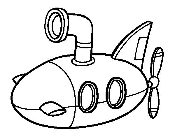 Submarine coloring page meios de transporte desenhos desenhos para imprimir