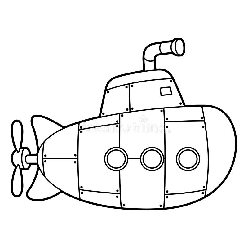 Submarine coloring page stock illustrations â submarine coloring page stock illustrations vectors clipart