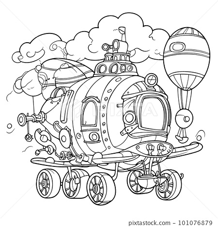 Vehicleblack and white coloring pages for
