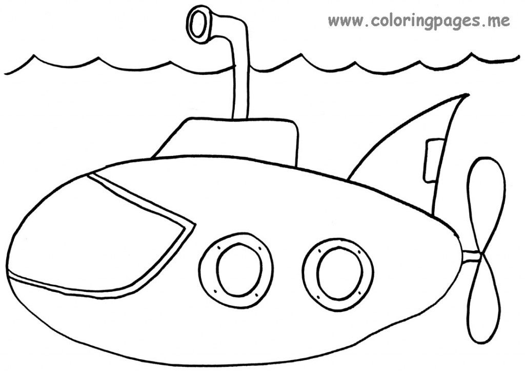 Submarine coloring page sketch coloring page coloring pages color worksheets transportation preschool activities