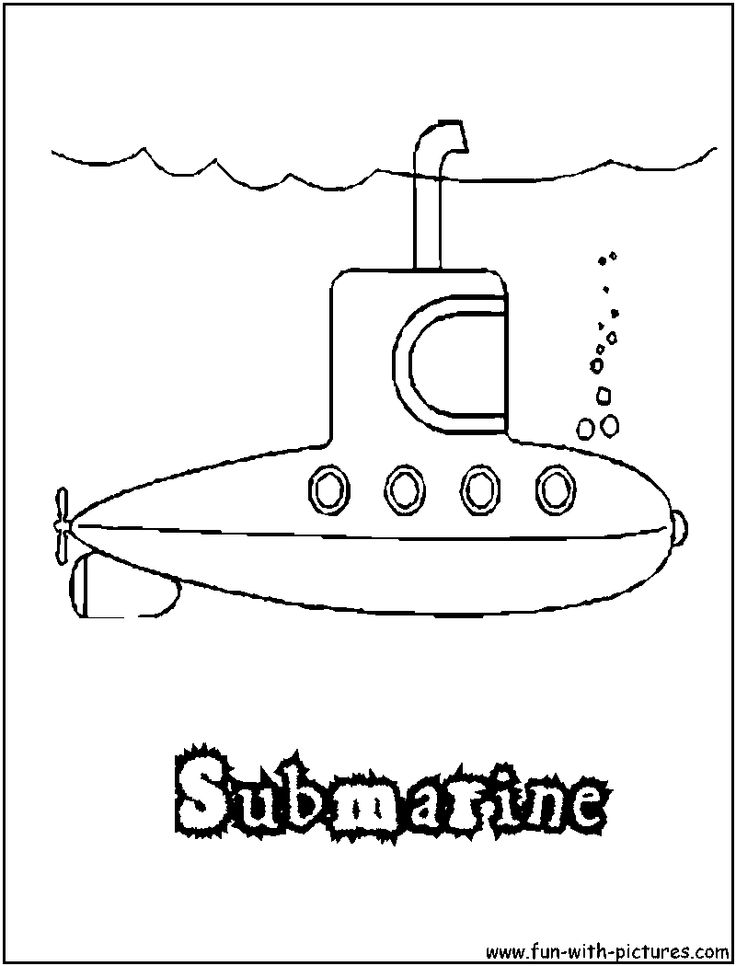 Submarine color page coloring pages yellow submarine free printable coloring pages