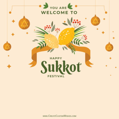 Free sukkot greeting cards maker online create custom wishes