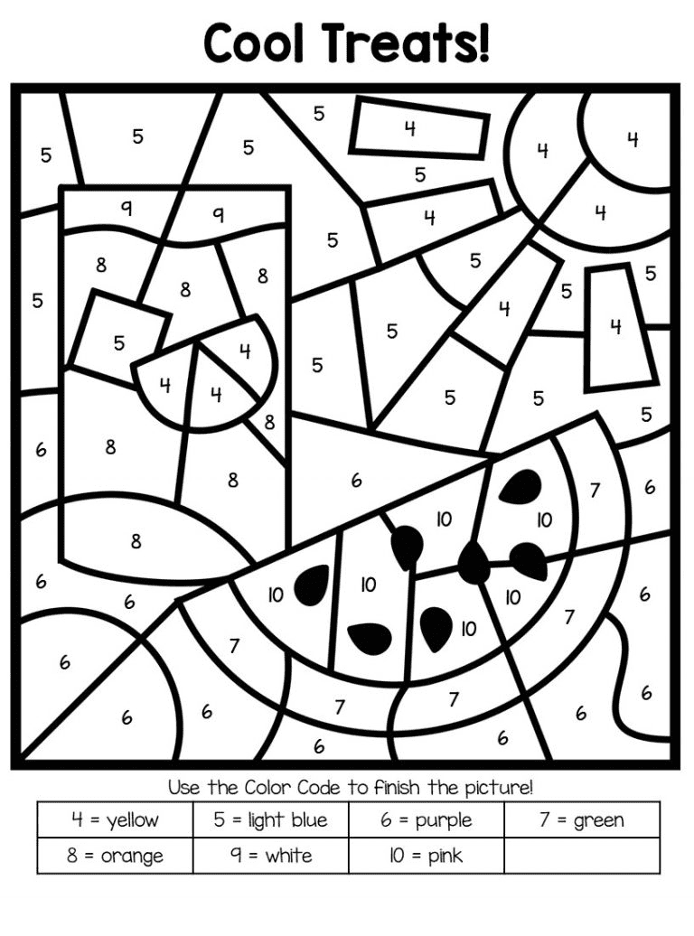 Color by number coloring pages printable for free download