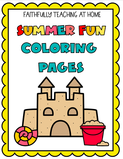 Free beach coloring pages