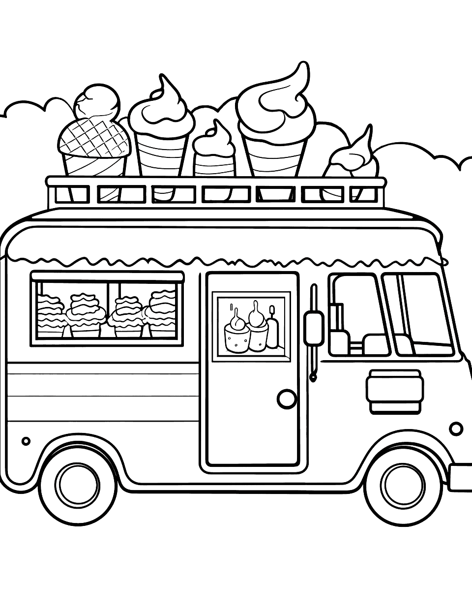 Summer coloring pages free printable sheets
