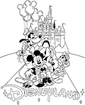 Disneyland coloring pages to print