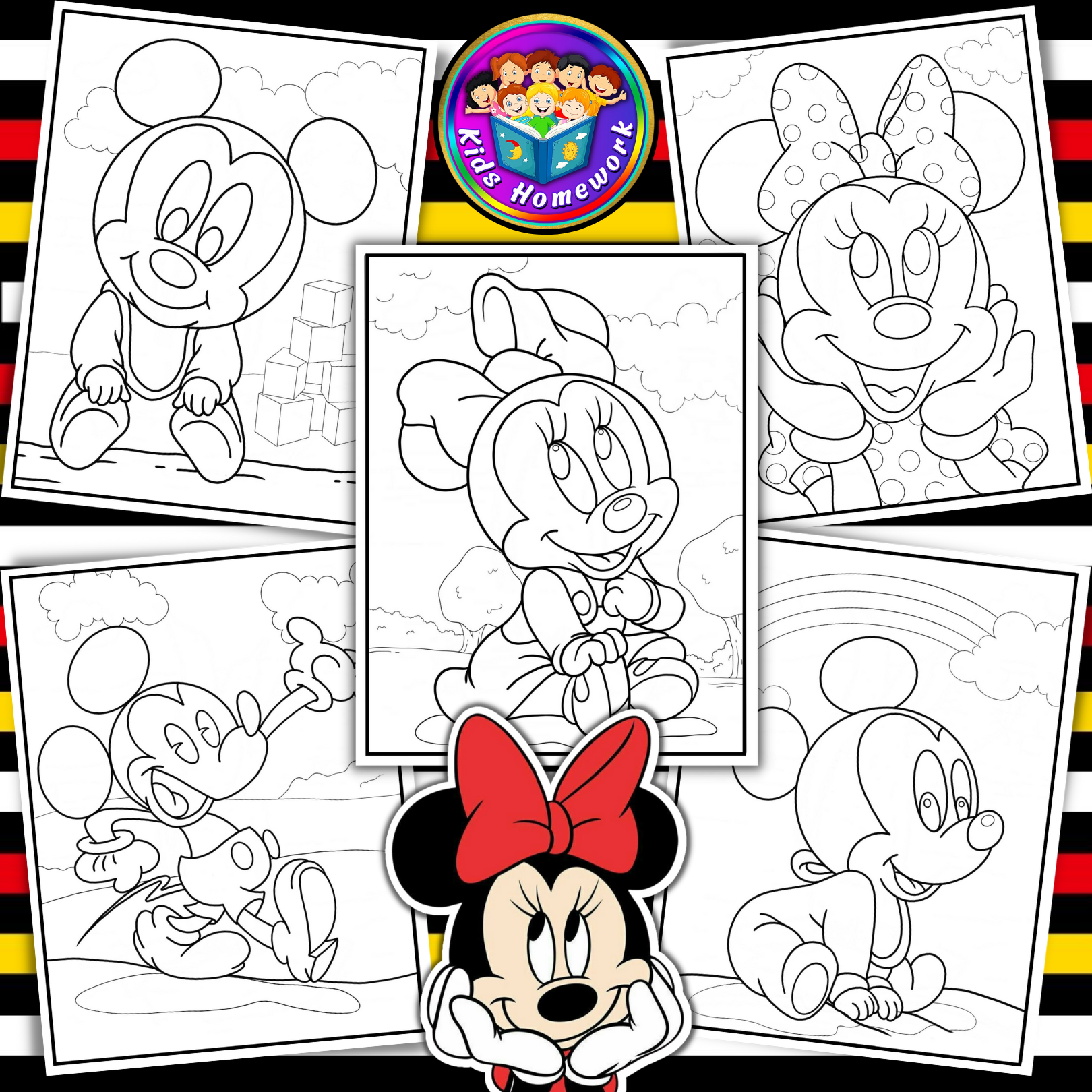 Disney mickey minnie mouse coloring pages i summer end of year activities teaching resources