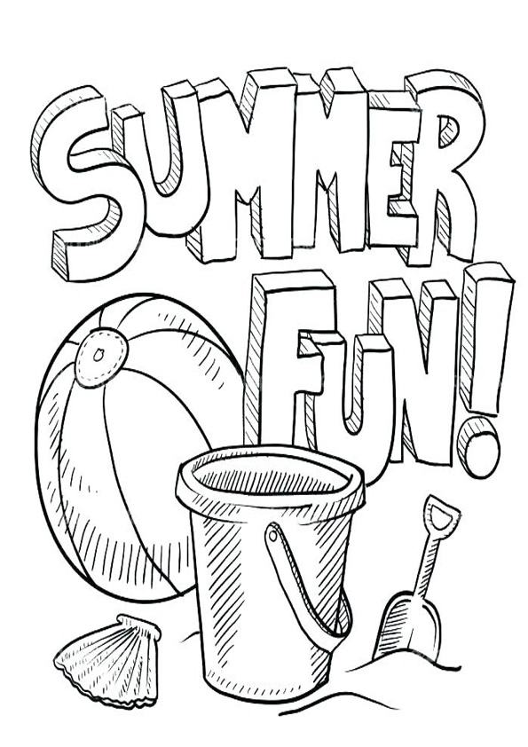 Coloring pages summer fun coloring pages