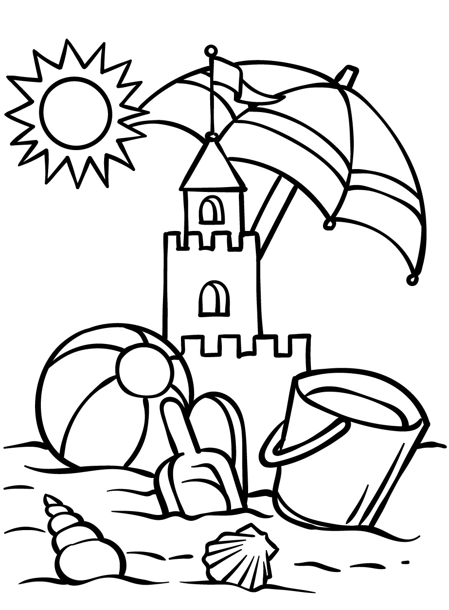 Fun and free summer coloring pages printable acti by gbcoloring on