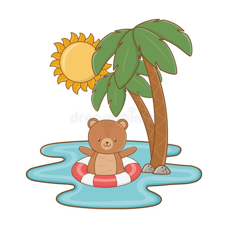 Summer vacation relax cartoon vector illustration stock vector