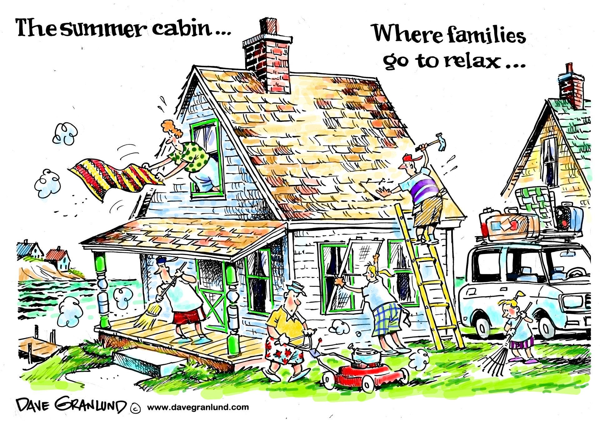Dave granlund relaxing in the summertime