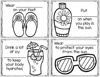 Summer safety rules and fun summer activities a coloring book tpt