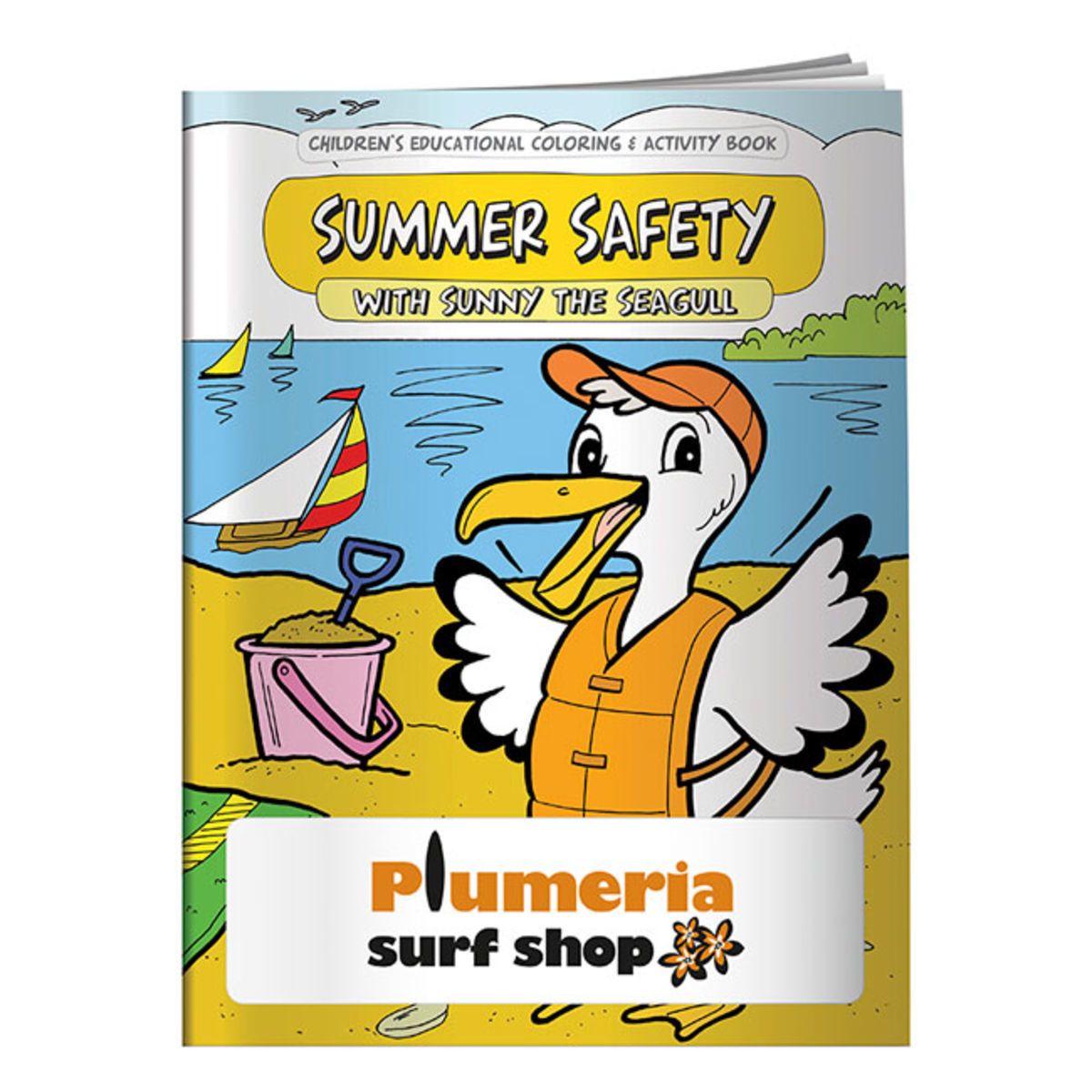 Coloring book summer safety order swag