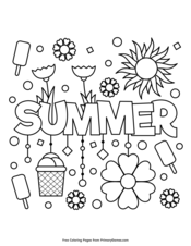 Summer coloring pages â free printable pdf from
