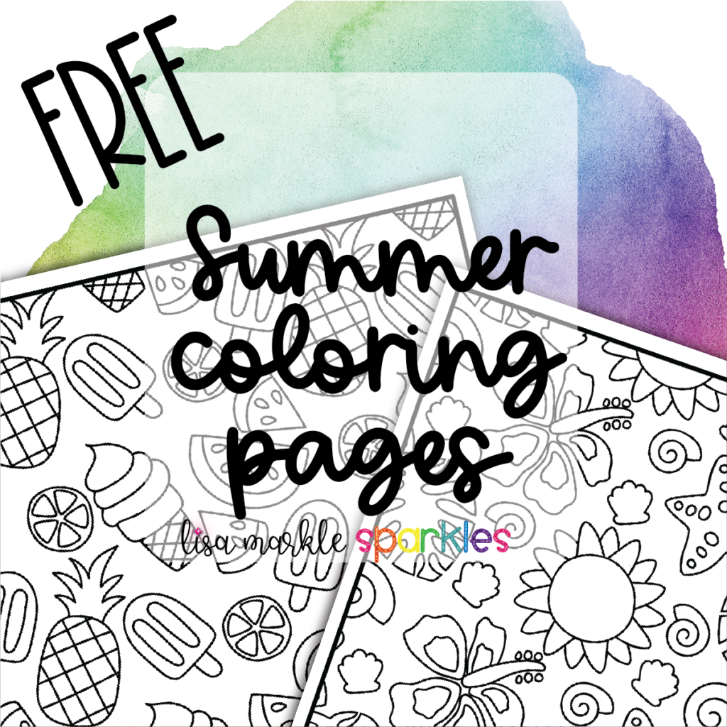 Free summer coloring pages