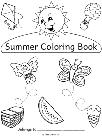 Summer coloring pages and printable activities