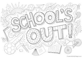 Packing for vacation colouring page school coloring pages summer coloring pages last day of school