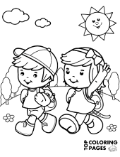 Summer coloring pages seasons