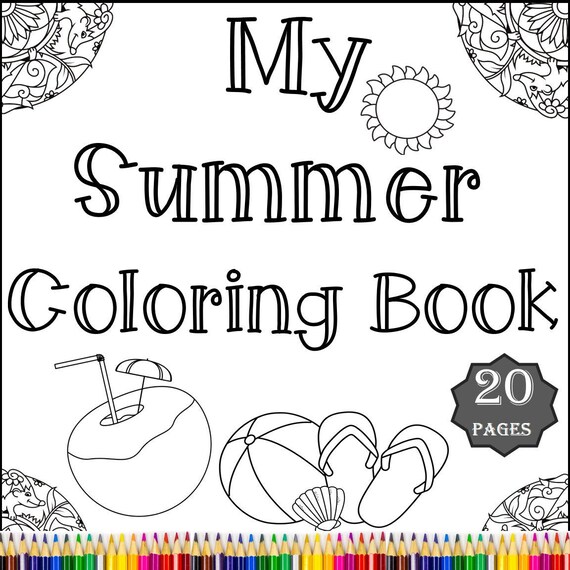 Summer coloring pages coloring book summer coloring sheets