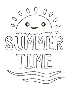 Summer coloring pages hello summer coloring sheets end of the school year